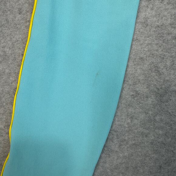 Move Theology Two Stripe Leggings WMNS S Teal Yellow Deluxe Rib Pull On Stretchy - Picture 5 of 11